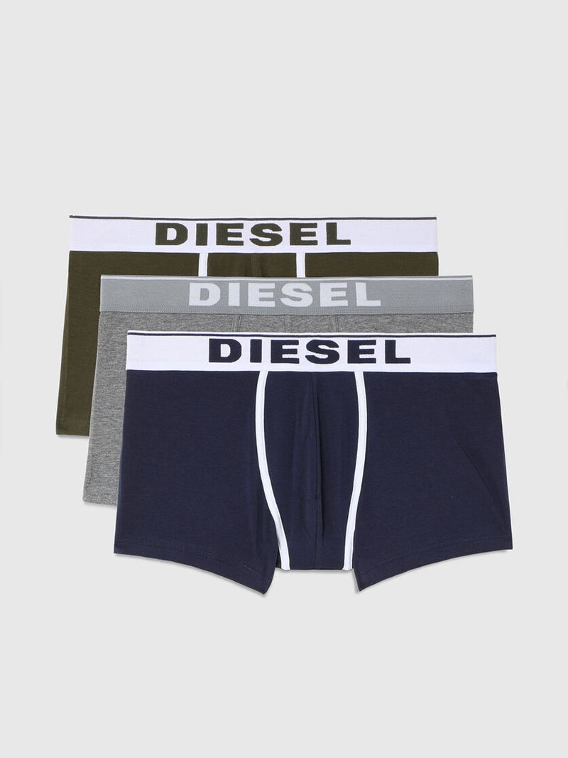 Roupa Interior Diesel Umbx-Damienthreepack Homem - Verdes/Azuis WQSTU-6243